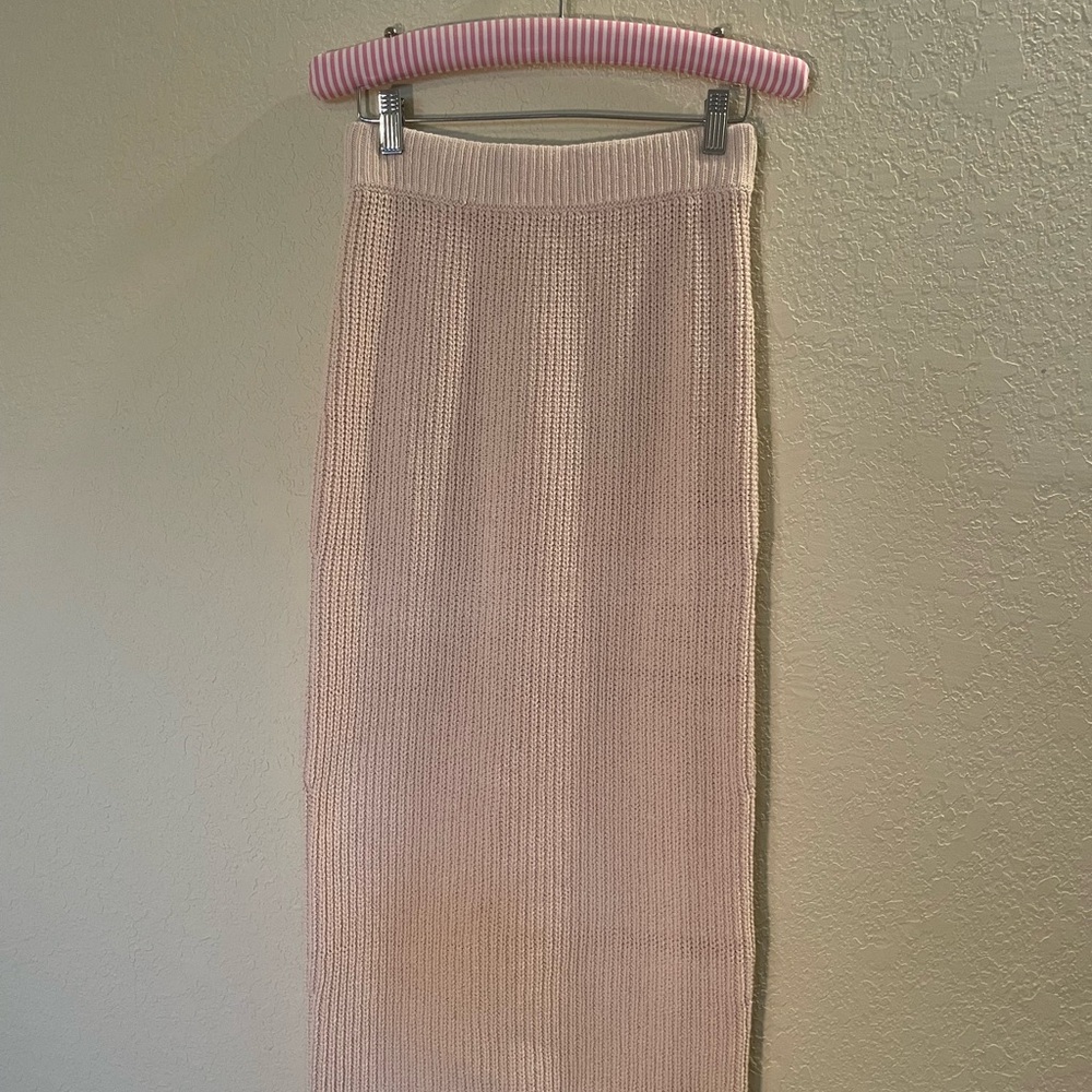 A.L.C. Cream Knit Skirt